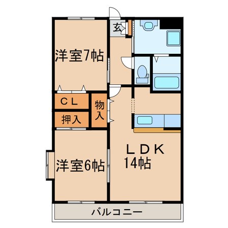 ピアコスモの物件間取画像